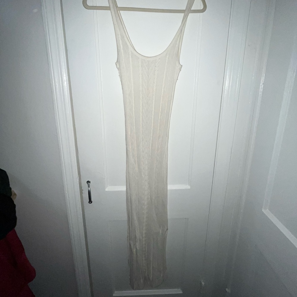 Sexy long knit dress